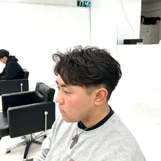 ショート パーマ メンズ 【メンズパーマ特化】 🍏網中勇喜のヘアスタイル