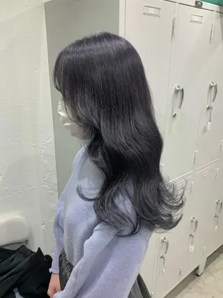 ロング カラー ヘアアレンジ SALOWIN原宿ash店所属・憧れの艶ハイトーンへ 🌙サイダサキのヘアスタイル