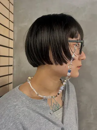 ショート デザインカット/ パーマ/nanaのヘアスタイル