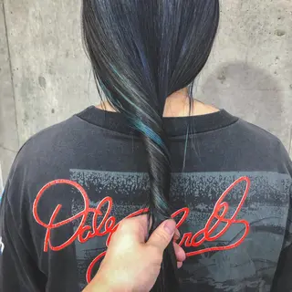 ロング カラー ヘアアレンジ レイヤー/ウルフ/ ハッシュカット/そらのヘアスタイル