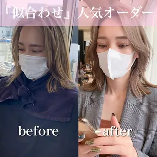 ミディアム 【1日2名様限定】 AFLOAT白川雄副のヘアスタイル