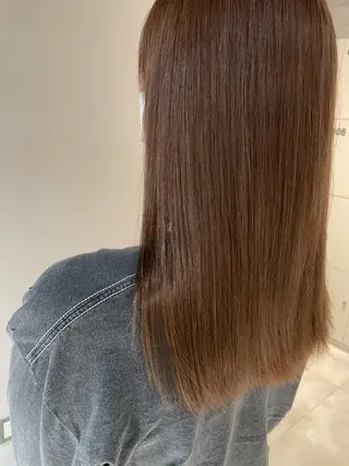 セミロング カラー レイヤー×髪質改善 ×透明感/杉田 圭のヘアスタイル