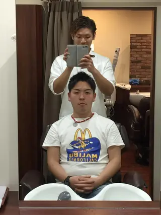 ショート 赤坂barber 古澤慶一郎【モテ髪】のヘアスタイル