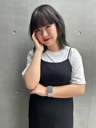 ミディアム 👒透明感カラー yui👒のヘアスタイル