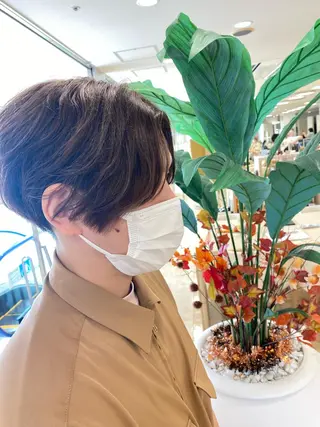 ショート カラー メンズ ハイトーン/ウルフ /レイヤー/坂野幸伸のヘアスタイル