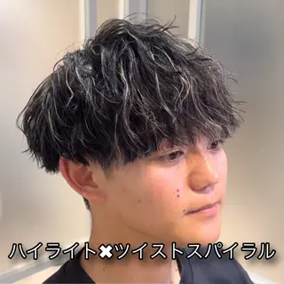 ショート カラー パーマ メンズ EMANON池袋店所属・池袋メンズNo.1 増田リツヤのヘアスタイル