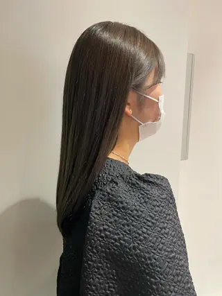 セミロング カラー ヘアアレンジ 🌟当日予約OK🌟 西野楓加のヘアスタイル