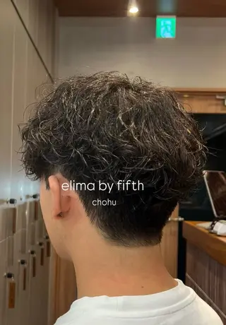 ショート パーマ メンズ しずく🤍🧸 / fifthパーマのヘアスタイル