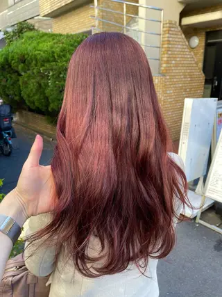 ロング カラー 韓国ヘア🫧艶カラー 🫧髪質改善/オオヤのヘアスタイル