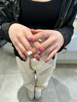 ショート カラー ネイル ハイトーン特化 pepe🎀のヘアスタイル