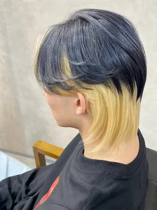 ショート カラー メンズ 艶髪サラサラカラー 🌈前原健吾のヘアスタイル