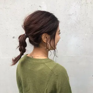 ロング カラー 酸性縮毛矯正🧴韓国 レイヤー/髪質改善のヘアスタイル