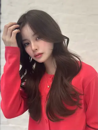 ロング カラー 高島大登/顔周り /レイヤーカットのヘアスタイル