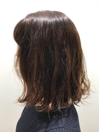 ミディアム パーマ LUCAS所属・fuchigami suzunoのヘアスタイル