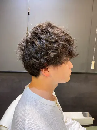 セミロング パーマ dunhill 斉藤 大樹/メンズカットのヘアスタイル