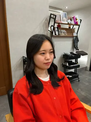 セミロング 東 大智のヘアスタイル
