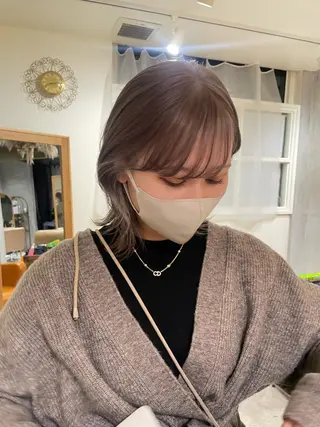 ミディアム カラー spooopy所属・🕊大垣 めぐみ🕊のヘアスタイル