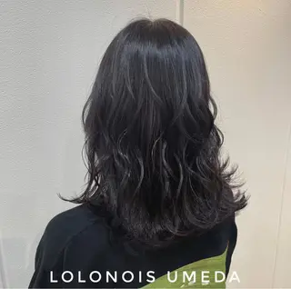 セミロング カラー Lolonois梅田 /Okazaki:)のヘアスタイル