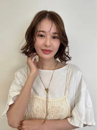 ミディアム 松井 雅のヘアスタイル