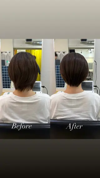 ショート 髪質改善特化／透明感 カラー／ＡＫＡＮＥ♡のヘアスタイル