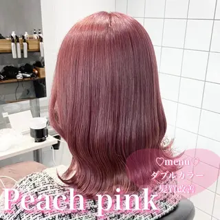 ミディアム 盛れる暖色🎀ガーリ ーヘア🎀きっかのヘアスタイル