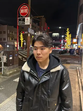 パーマ メンズ パーマ/カラーモデル ななほのヘアスタイル