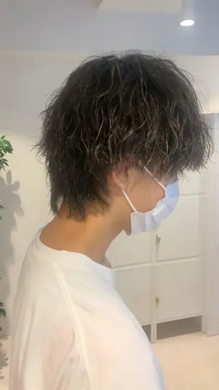 ミディアム stylist hiro  by schon所属・大人男髪/メンズ パーマ/hiroのヘアスタイル