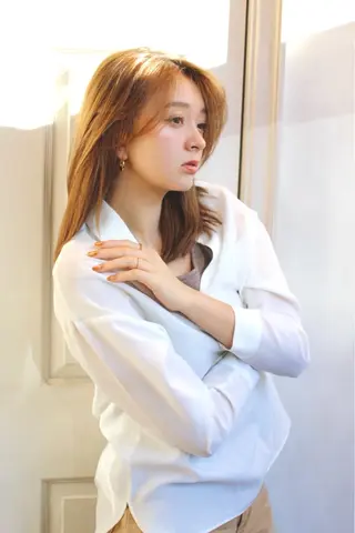 セミロング 千 田のヘアスタイル