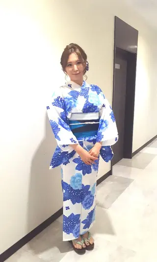 ヘアアレンジ セミロング Hair&Make  Delight*のヘアスタイル