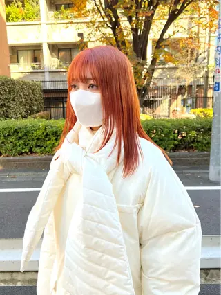 セミロング カラー 木村陸弥 似合わせ 透明感カラー🌿のヘアスタイル