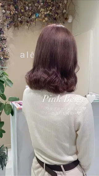 ミディアム カラー ブリーチなしWカラー 🎀韓国ヘア/amiのヘアスタイル
