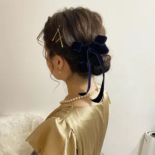 セミロング Uyu所属・risa/恵比寿/ ヘアセットのヘアスタイル