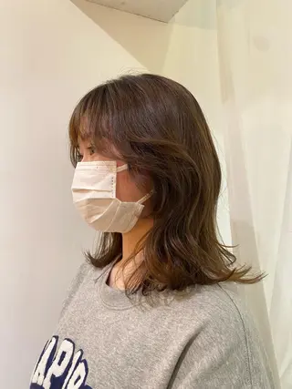 セミロング 🎀透明感× 暖色カラーつな🎀のヘアスタイル