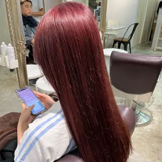 ロング カラー フェザーパーマ🌙 毛流れ yuzukiのヘアスタイル