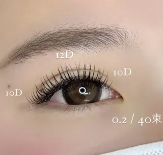 マツエク・マツパ NAIL SALONアトリエBONO【全席個室サロン】所属・小濱 瑞穂のマツエク・マツパデザイン