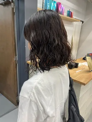 ショート パーマ カットモデル/ ハイトーン/ゆうあのヘアスタイル