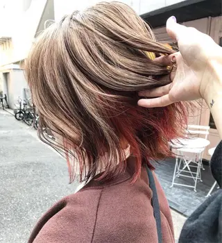 ミディアム カラー クオーレ hairのヘアスタイル