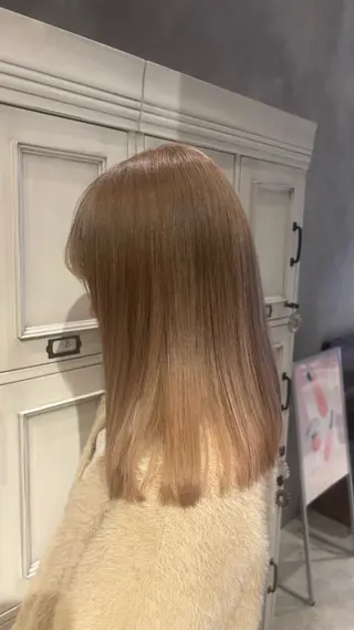 ミディアム 長瀬 友唯のヘアスタイル