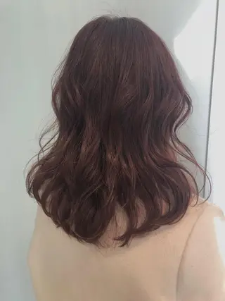 ミディアム カラー 💓永坂　美由紀💓 Aujuaソムリエのヘアスタイル