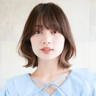 ミディアム 光石 季世のヘアスタイル