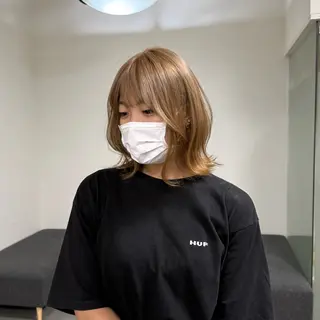 カラー 鶴 姫菜のヘアスタイル