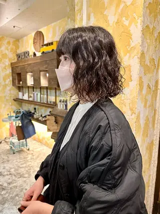 ショート パーマ ショート/ボブ /髪質改善/内山翔太のヘアスタイル