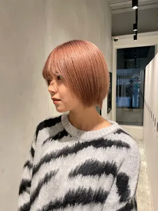 ショート カラー 内山 湧勝/ メンズ/暖色カラーのヘアスタイル