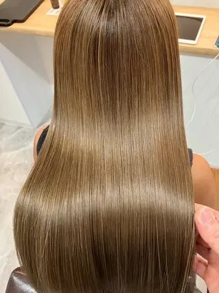 ロング カラー ヘアアレンジ キッズ 横浜関内髪質改善 re:Magoのヘアスタイル