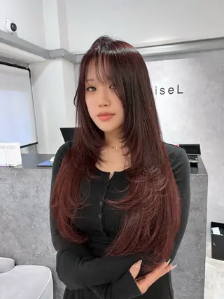 ロング カラー TOMONA👑 GiseL梅田店のヘアスタイル