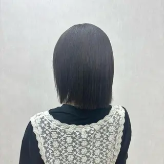 ミディアム カラー 透明感/ベージュ/ 顔周り/yuna.のヘアスタイル