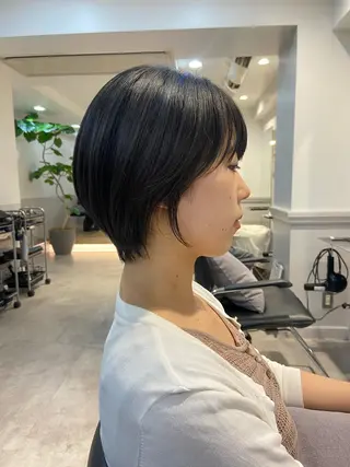 ショート カラー 山下夕月 ショート🫧ボブのヘアスタイル