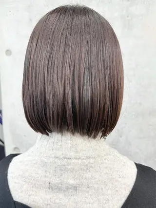 ミディアム 小顔ボブ/お悩み解決 /ボブパーマ/とういのヘアスタイル