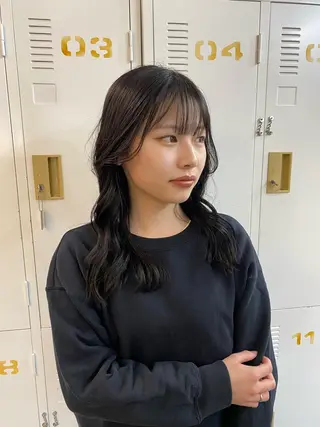 セミロング カラー YURAGI🌿 SAKIのヘアスタイル