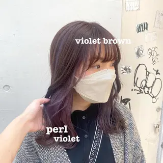 ミディアム カラー ハイトーンカラー 🍬Rinka🍬のヘアスタイル